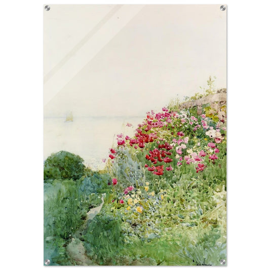 Field of Poppies, Isles of Shaos, Appledore - Childe Hassam Acrylic Print - 70x100 cm / 28x40″ inches | Childe Hassam Wall Art | Childe Hassam Prints