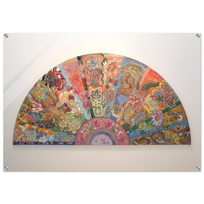 Pleasure Dome - 2003 - Miriam Schapiro Acrylic Print - 70x100 cm / 28x40″ inches | Miriam Schapiro Wall Art | Miriam Schapiro Prints