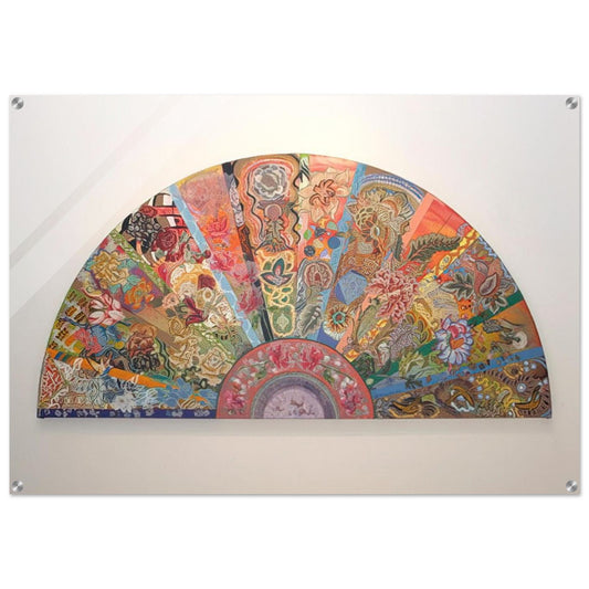 Pleasure Dome - 2003 - Miriam Schapiro Acrylic Print - 70x100 cm / 28x40″ inches | Miriam Schapiro Wall Art | Miriam Schapiro Prints