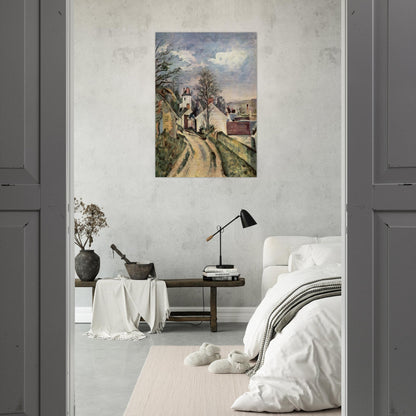The House of Dr. Gachet in Auvers - Paul Cézanne Brushed Aluminum Print - 70x100 cm / 28x40 inches | Paul Cézanne Aluminum Print | Paul Cézanne Prints