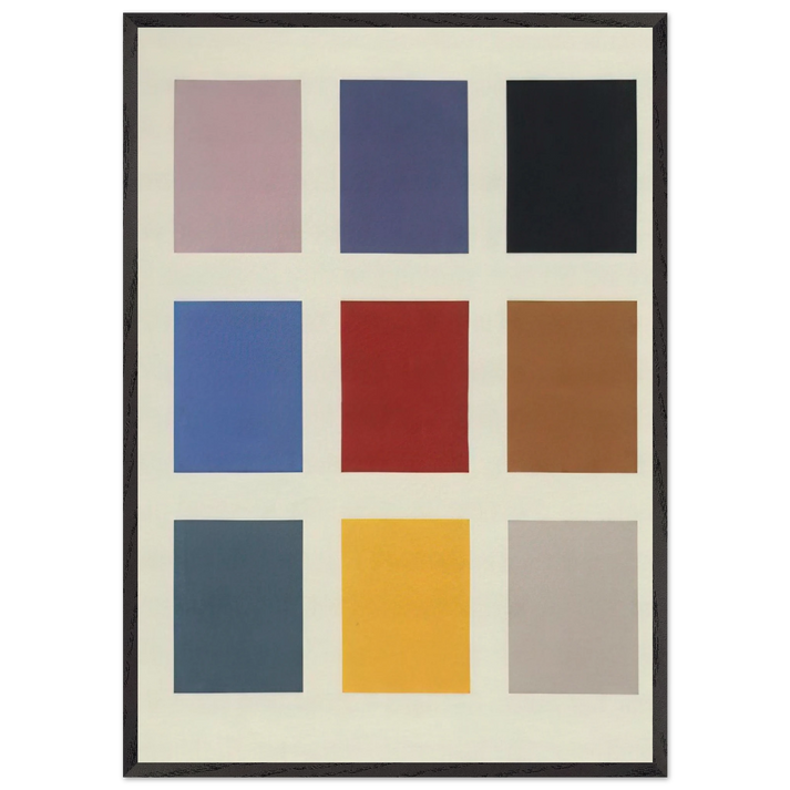 COLOR CHART NO 139 1 1966 - Gerhard Richter 70x100 cm / 28x40 inches Framed Art Print – Black Wooden Frame
