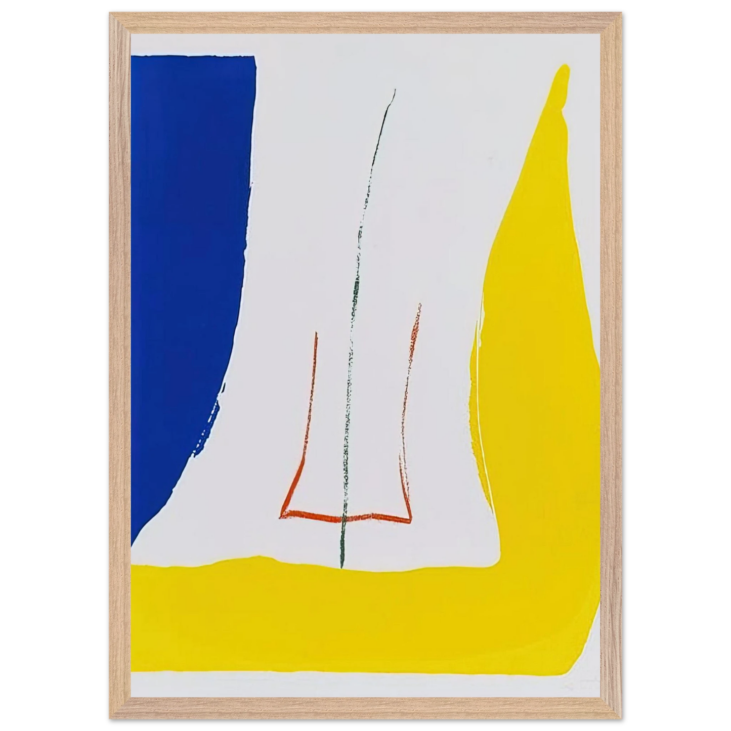 Helen Frankenthaler - Sun Corner - 1968 Wall art - 60x80 cm / 24x32 inches - Fine Art Poster-canvas - -