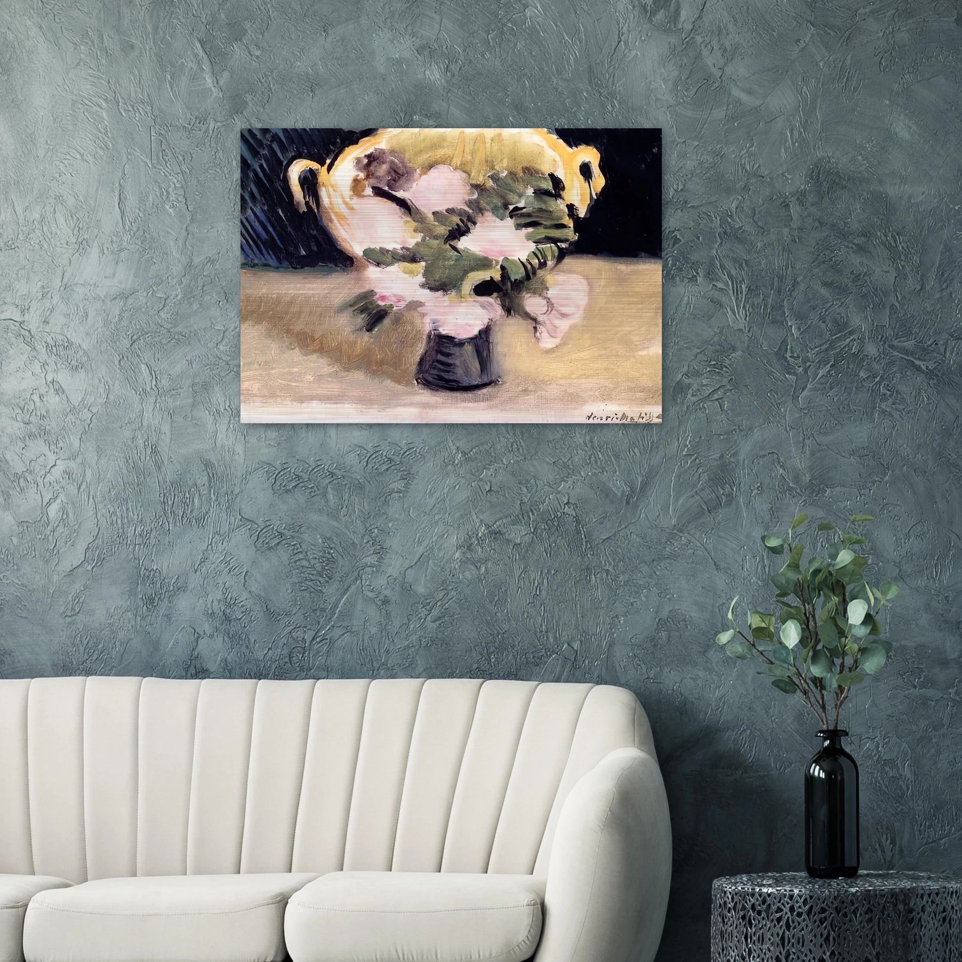 FLOWERS 1919 - Henri Matisse Brushed Aluminum Print - 70x100 cm / 28x40 inches | Henri Matisse Aluminum Print | Henri Matisse Prints