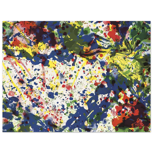 Sam Francis - Untitled  from Papierski Portfolio   SF 355   75x100 cm / 30x40inches Fine Art Poster