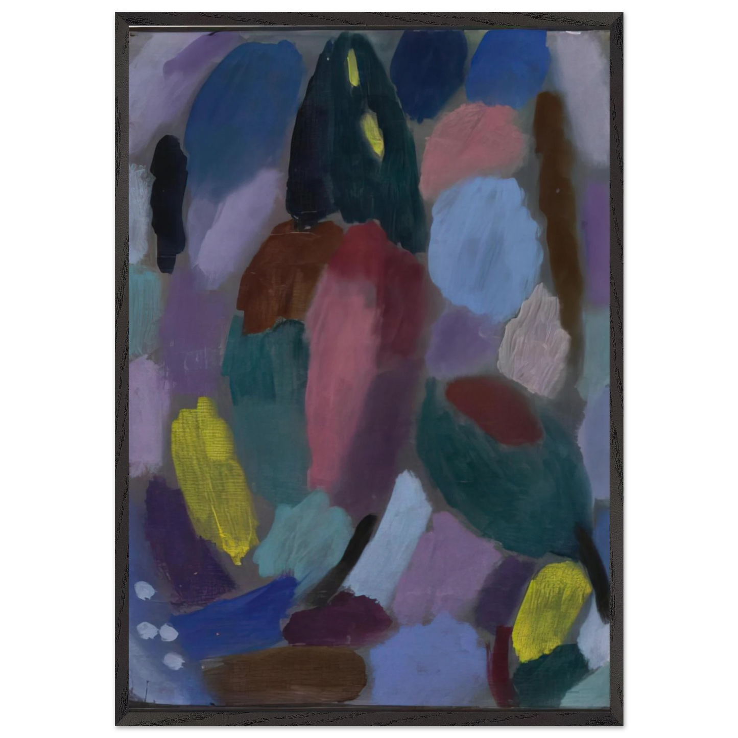 VARIATION FIELD OF TULIPS 1916 - Alexej von Jawlensky 70x100 cm / 28x40 inches Framed Art Print – Black Wooden Frame