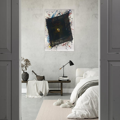 Dark and Fast - Sam Francis Brushed Aluminum Print - 70x100 cm / 28x40 inches | Sam Francis Aluminum Print | Sam Francis Prints