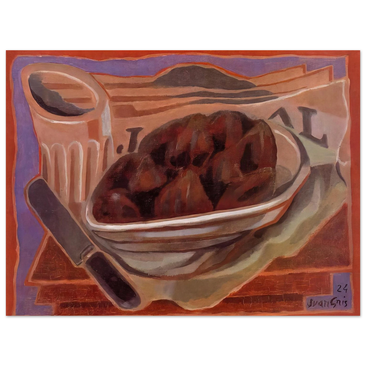 Juan Gris - FIGS  75x100 cm / 30x40inches Fine Art Poster
