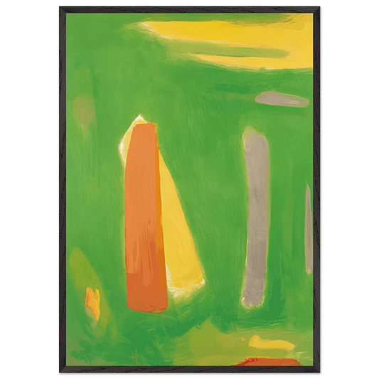 RITMICO 1995 - Esteban Vicente 70x100 cm / 28x40 inches Framed Art Print – Black Wooden Frame