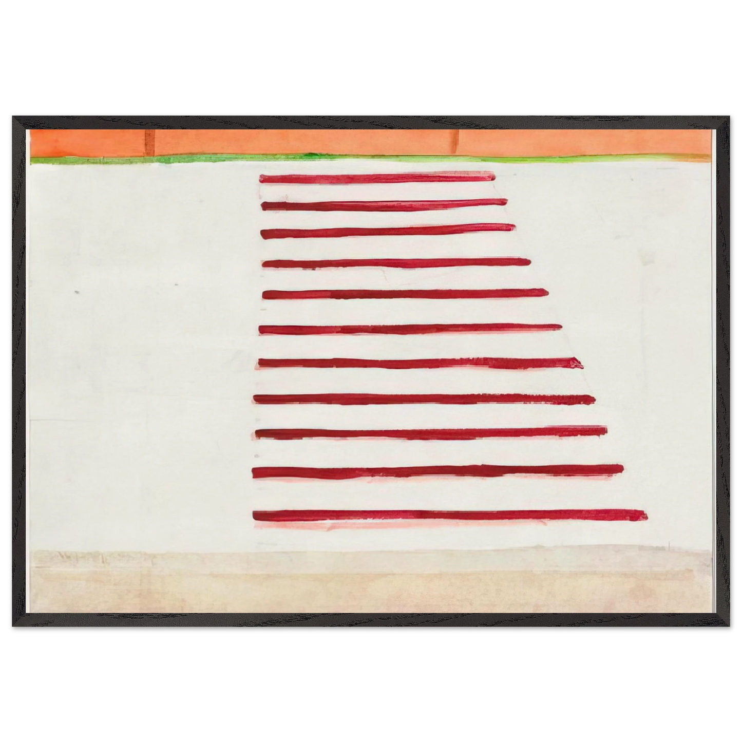 Untitled - 2002 N2 - Ralston Crawford 70x100 cm / 28x40 inches Framed Art Print – Black Wooden Frame
