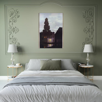 THE EMPIRE OF LIGHTS 1954 1 - Rene Magritte Brushed Aluminum Print - 70x100 cm / 28x40 inches | Rene Magritte Aluminum Print | Rene Magritte Prints