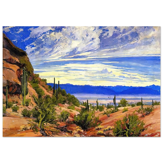 Maynard Dixon - WASHOE WICKIUP 1919 Wall art - 13x18 cm / 5x7 Inches - Fine Art Poster - -
