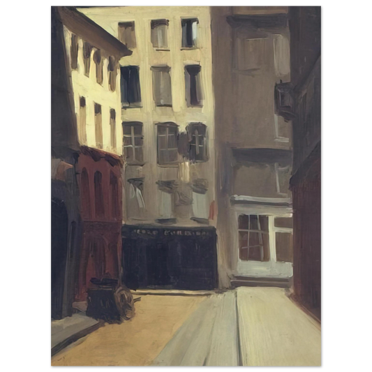Edward Hopper - Paris Street Fine Art Poster