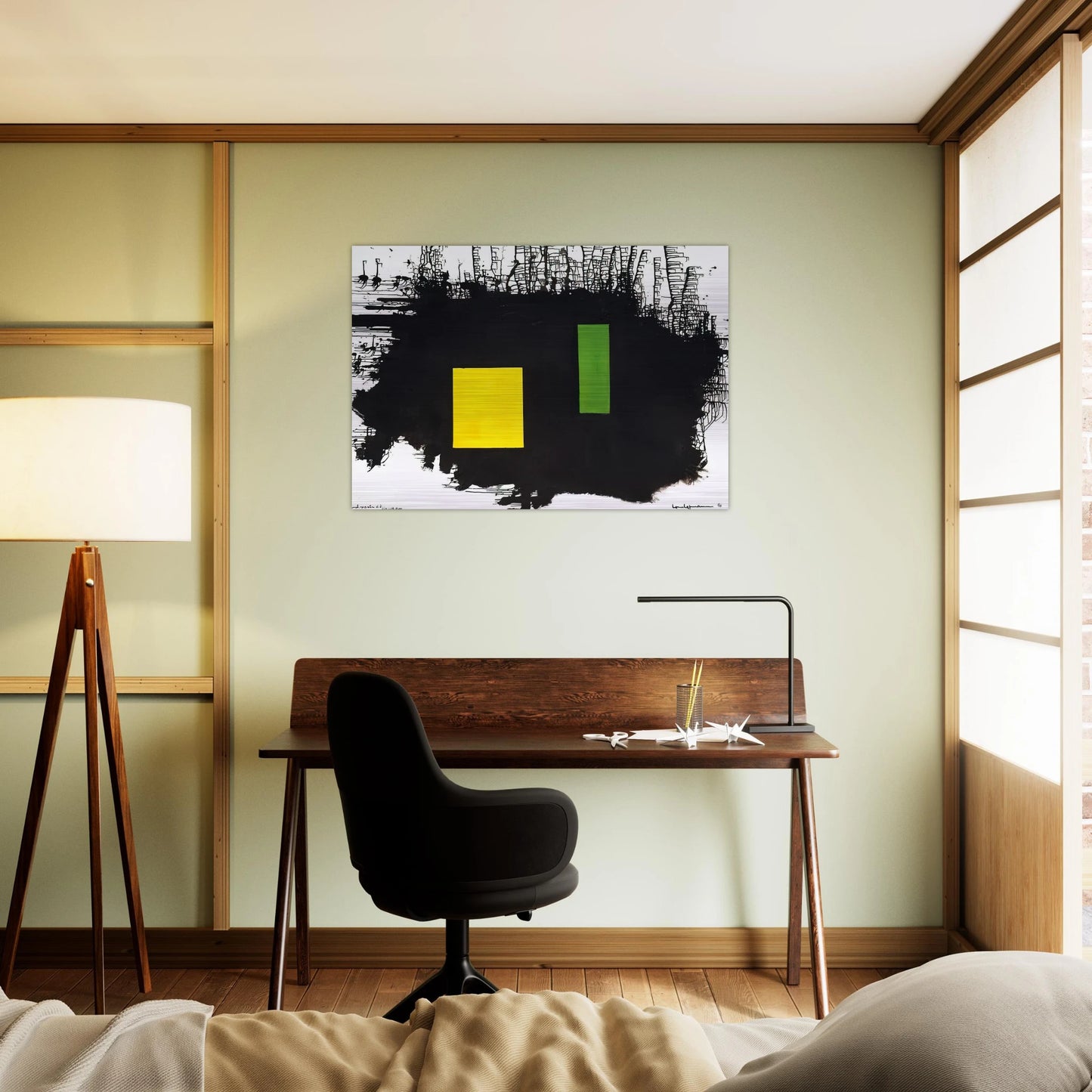 To J.F.K. - A Thousand Roots Did Die With Thee - Hans Hofmann Brushed Aluminum Print - 70x100 cm / 28x40 inches | Hans Hofmann Aluminum Print | Hans Hofmann Prints
