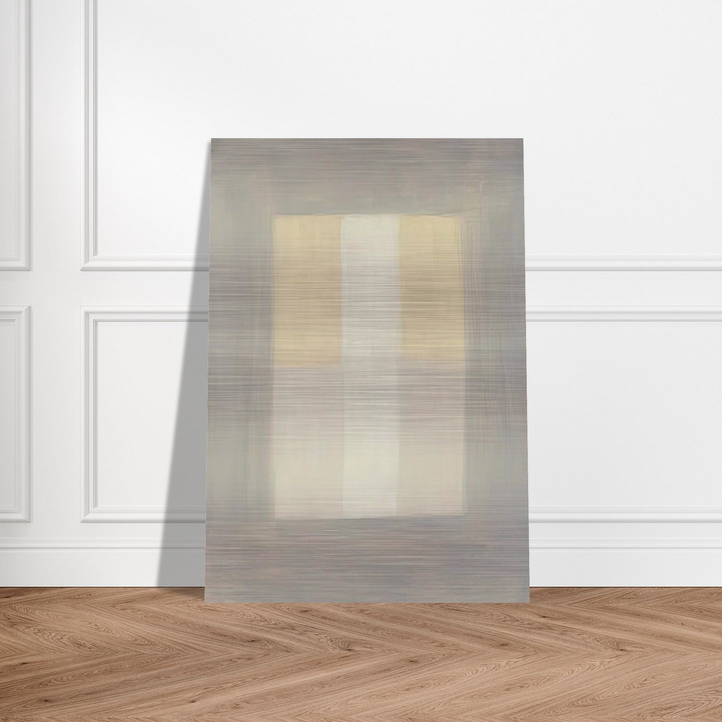 Desert Rain - Agnes Martin Brushed Aluminum Print - 70x100 cm / 28x40 inches | Agnes Martin Aluminum Print | Agnes Martin Prints