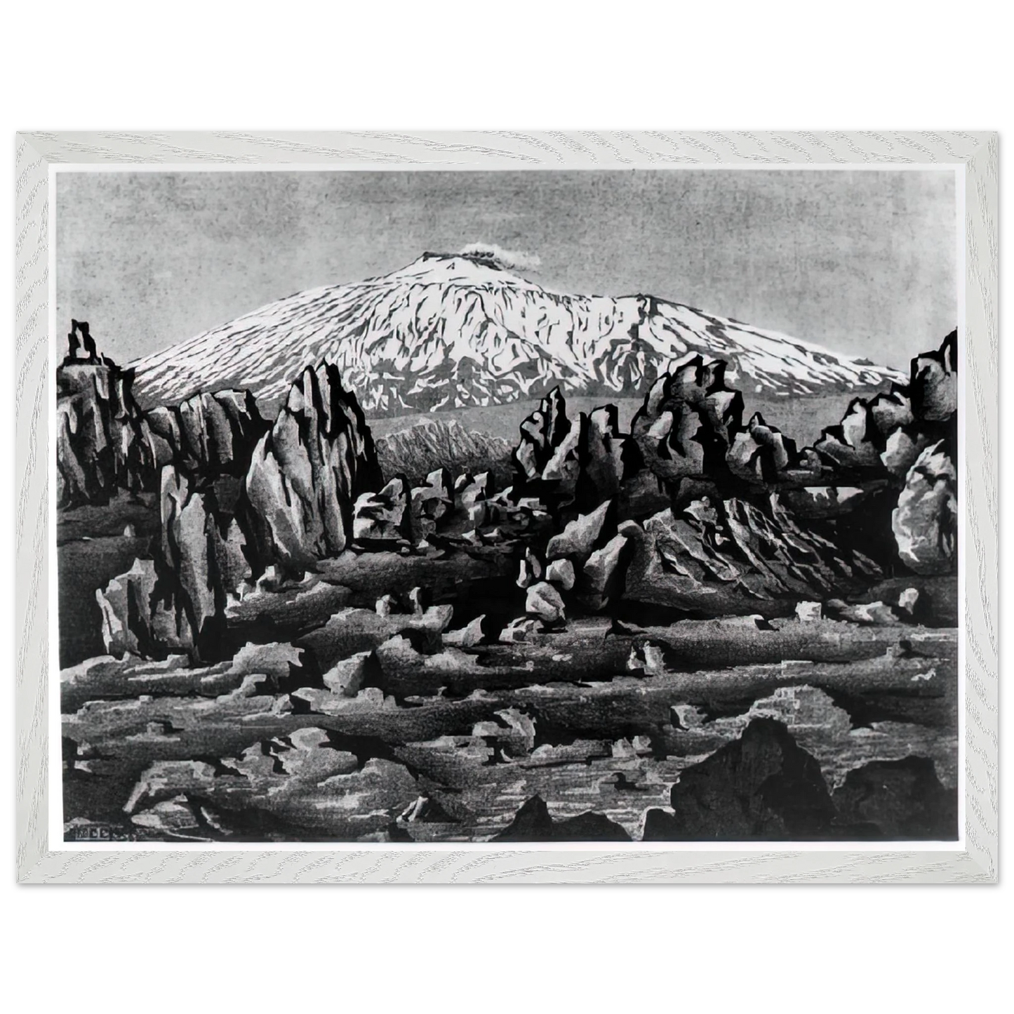 MC Escher - ESCHER (15) Wall Art - 30x40 cm / 12x16 inches - Premium Wooden Framed Poster With Fine Art Paper - Black frame