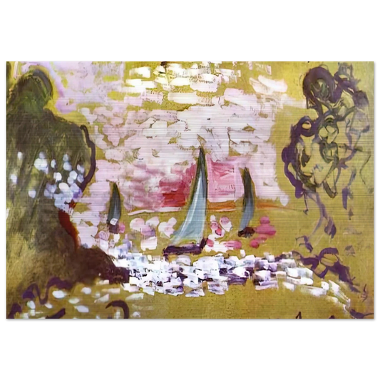 SAILBOATS - Henri Matisse Brushed Aluminum Print - 70x100 cm / 28x40 inches | Henri Matisse Aluminum Print | Henri Matisse Prints