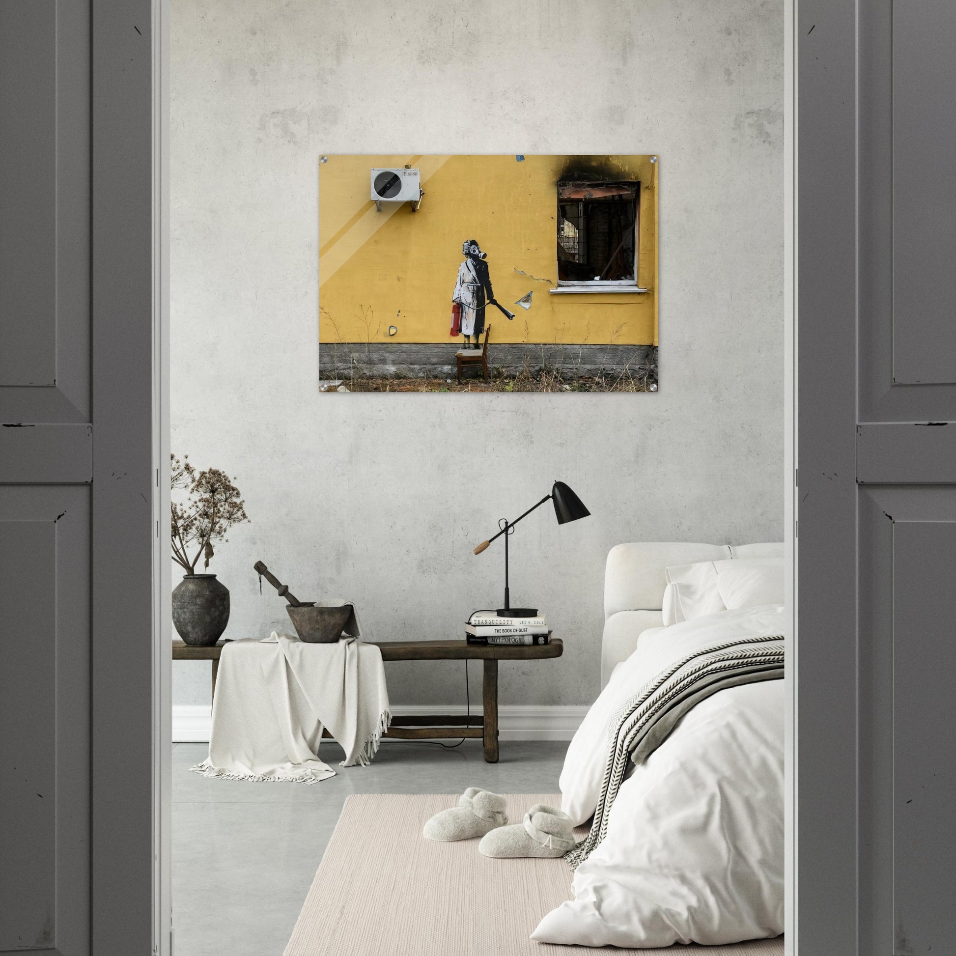 HOSTOMEL PROSKURIVSKA 2 2022 - Banksy Acrylic Print - 70x100 cm / 28x40″ inches | Banksy Wall Art | Banksy Prints
