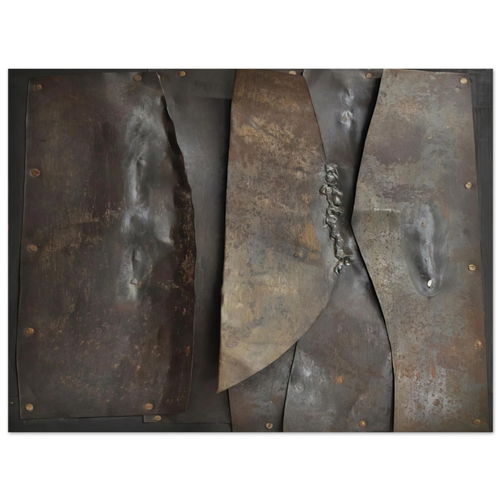 Alberto Burri - Iron - 1960  75x100 cm / 30x40inches Fine Art Poster