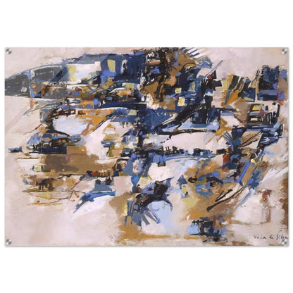 Untitled - 1958 - Maria Helena Vieira da Silva Acrylic Print - 70x100 cm / 28x40″ inches | Maria Helena Vieira da Silva Wall Art | Maria Helena Vieira da Silva Prints