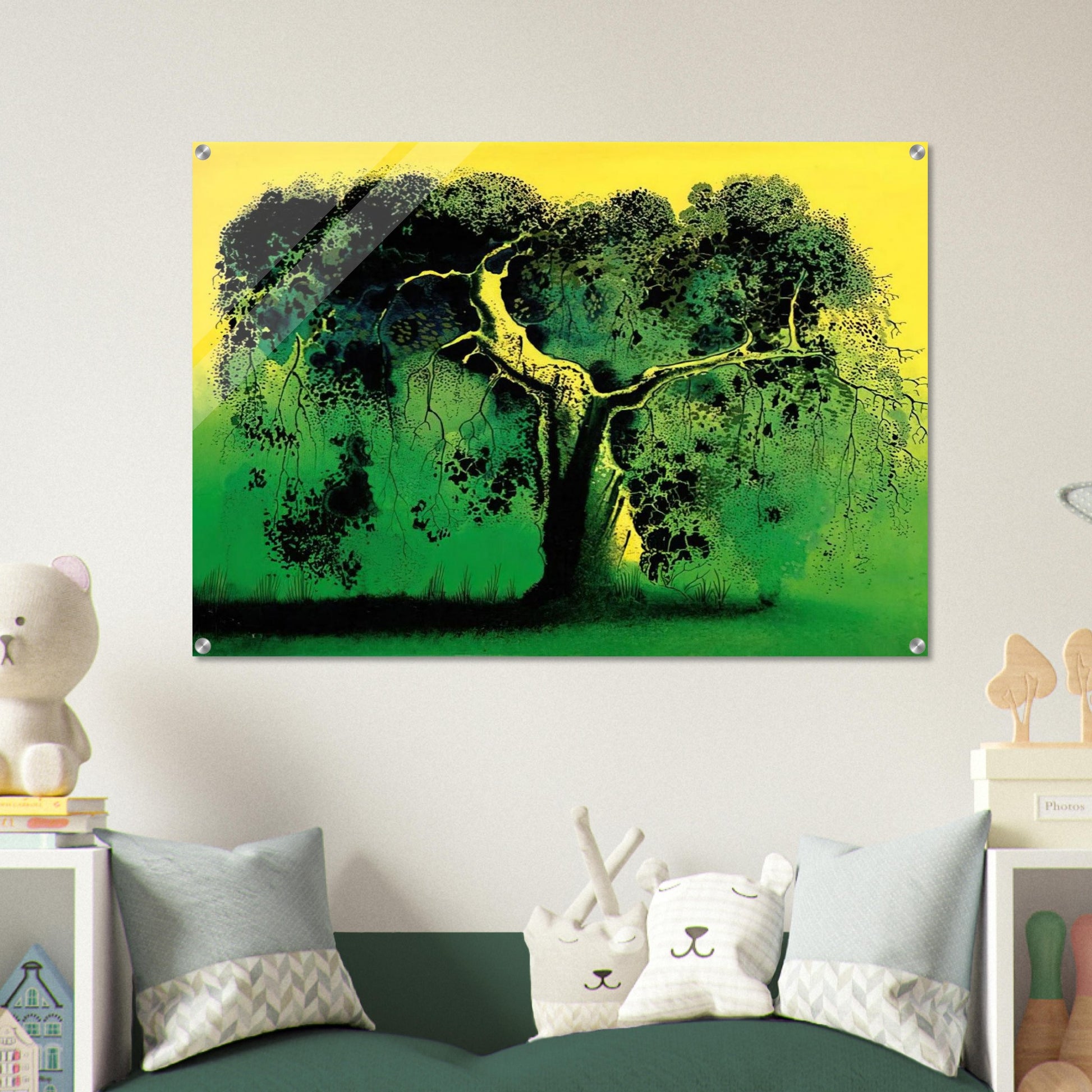 Sycamore - Eyvind Earle Acrylic Print - 70x100 cm / 28x40″ inches