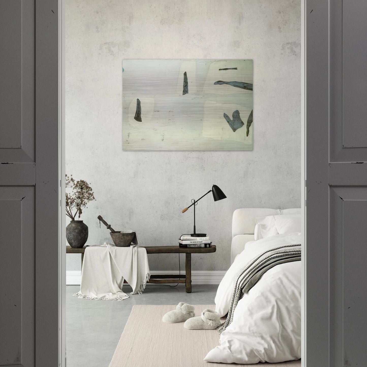 ABSTRACT COMPOSITION - Salvador Dali Brushed Aluminum Print - 70x100 cm / 28x40 inches | Salvador Dali Aluminum Print | Salvador Dali Prints