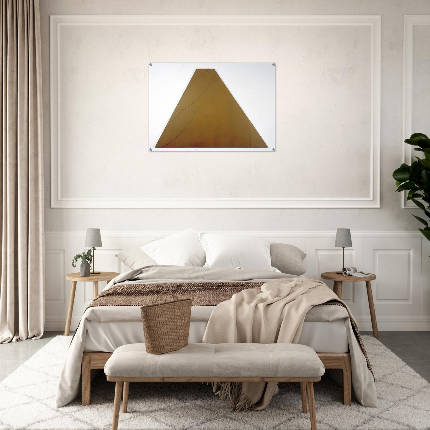 PLANE FIGURE III 1992 - Robert Mangold Acrylic Print - 70x100 cm / 28x40″ inches