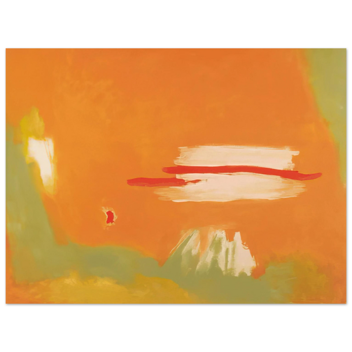 Esteban Vicente - RED ACROSS 1996  75x100 cm / 30x40inches Fine Art Poster