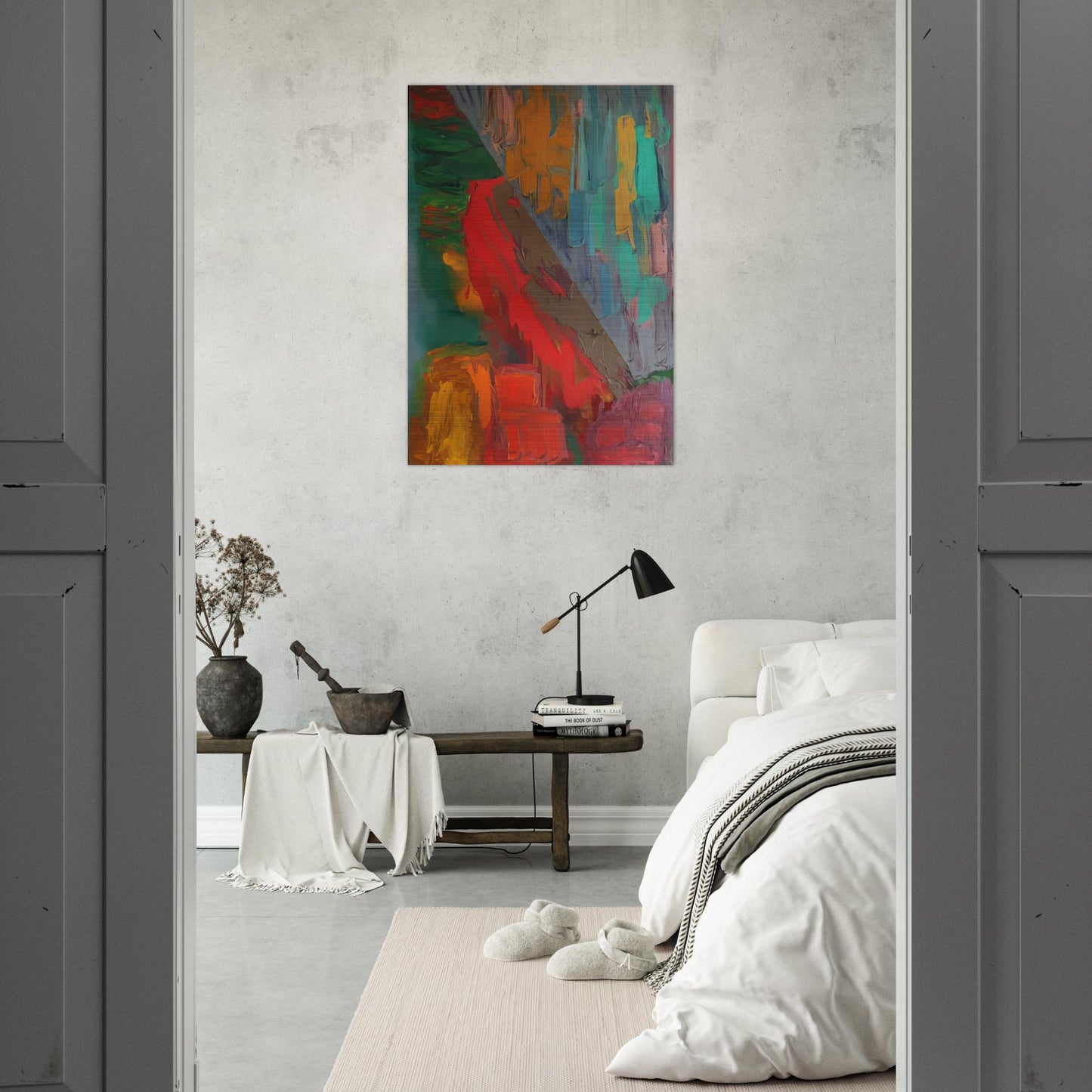 Landslide - 1978 - John Hoyland Brushed Aluminum Print - 70x100 cm / 28x40 inches | John Hoyland Aluminum Print | John Hoyland Prints
