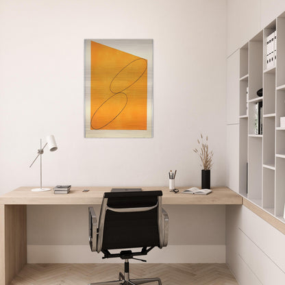 TUDY ATTIC SERIES XIV 1991 - Robert Mangold Brushed Aluminum Print - 70x100 cm / 28x40 inches | Robert Mangold Aluminum Print | Robert Mangold Prints