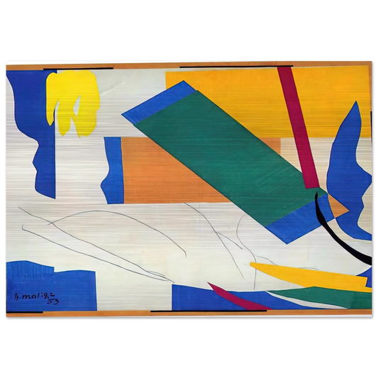 MEMORY OF OCEANIA - Henri Matisse Brushed Aluminum Print - 70x100 cm / 28x40 inches | Henri Matisse Aluminum Print | Henri Matisse Prints