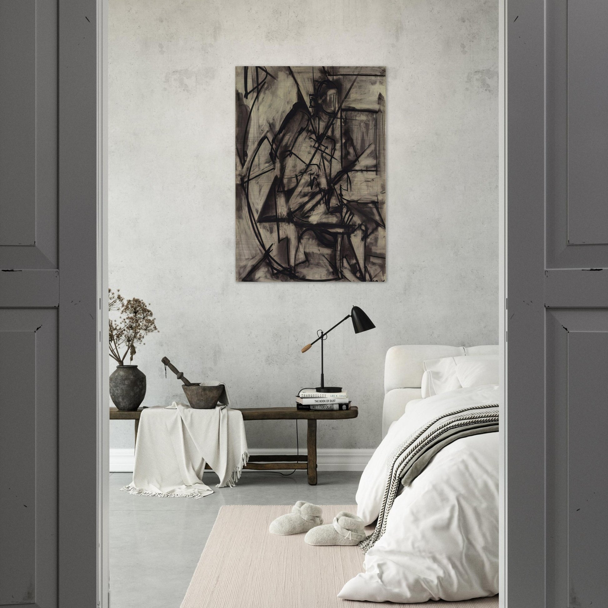Seated Nude - Lee Krasner Brushed Aluminum Print - 70x100 cm / 28x40 inches | Lee Krasner Aluminum Print | Lee Krasner Prints