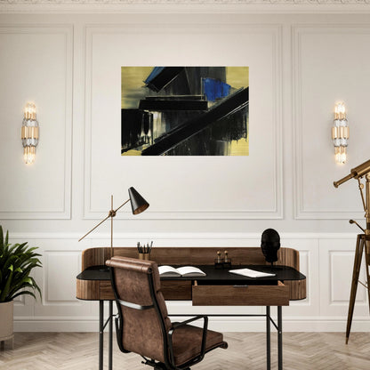 Peinture 21 Juillet 1958 - 1958 - Pierre Soulages Brushed Aluminum Print - 70x100 cm / 28x40 inches | Pierre Soulages Aluminum Print | Pierre Soulages Prints