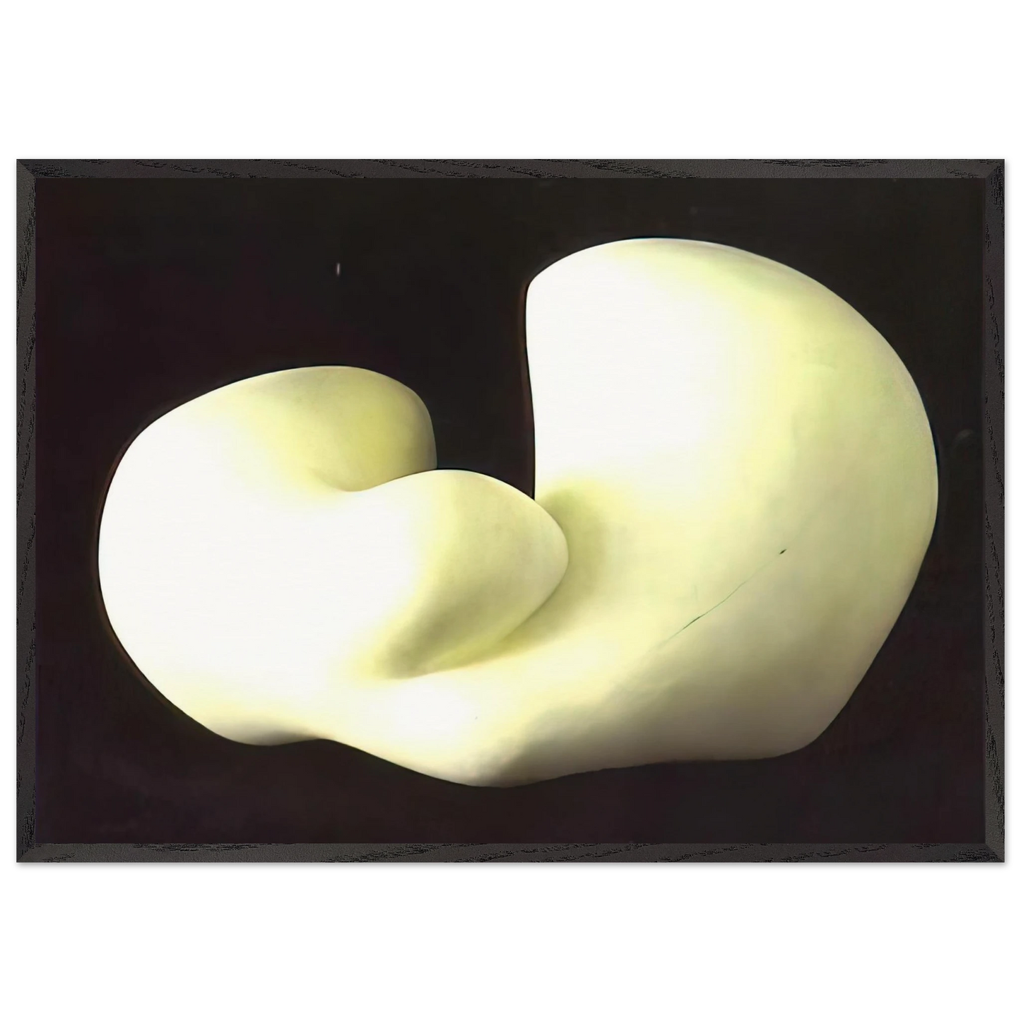 Human Concretion - Jean Arp 70x100 cm / 28x40 inches Framed Art Print – Black Wooden Frame