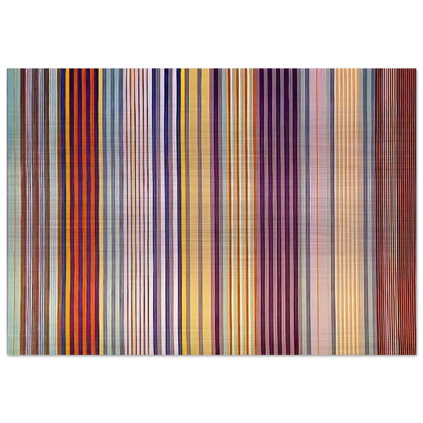 Royal Veil - 1971 - Gene Davis Brushed Aluminum Print - 70x100 cm / 28x40 inches | Gene Davis Aluminum Print | Gene Davis Prints