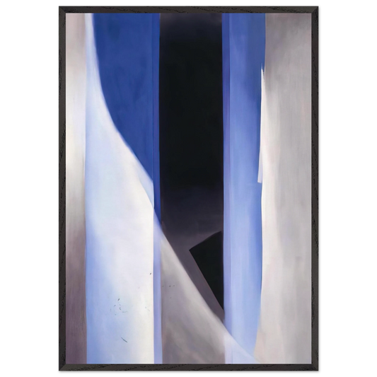 Blue 2 - Georgia OKeeffe 70x100 cm / 28x40 inches Framed Art Print – Black Wooden Frame
