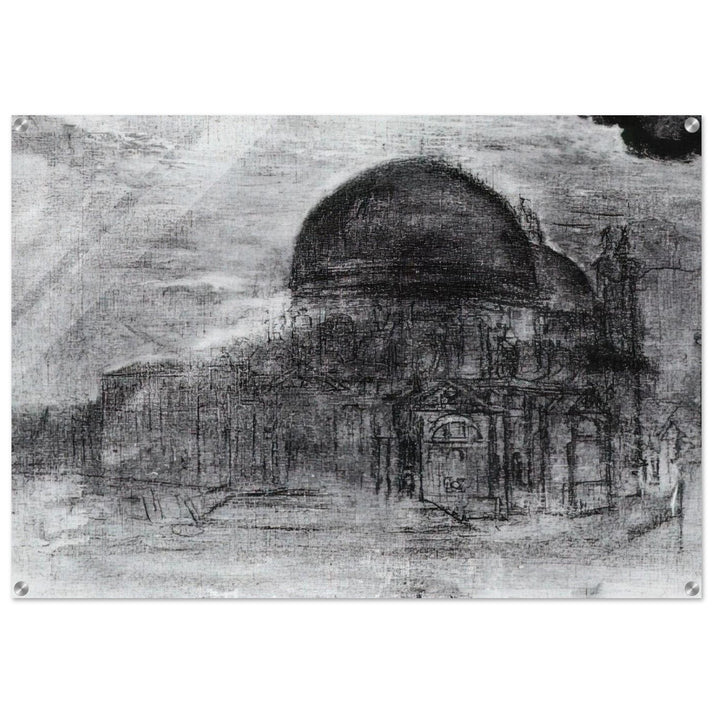 CATHEDRAL UNFINISHED - Salvador Dali Acrylic Print - 70x100 cm / 28x40″ inches | Salvador Dali Wall Art | Salvador Dali Prints