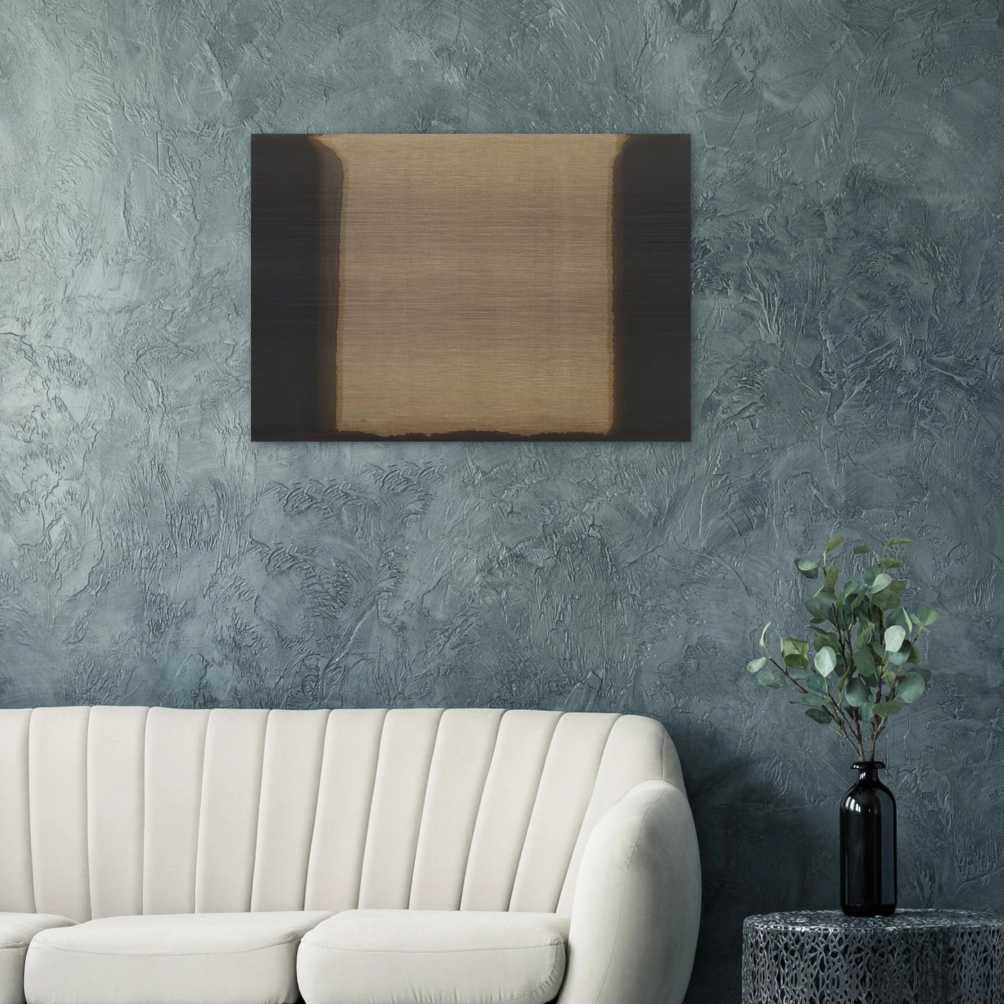 Umber Blue - 1978 - Yun Hyong-keun Brushed Aluminum Print - 70x100 cm / 28x40 inches | Yun Hyong-keun Aluminum Print | Yun Hyong-keun Prints