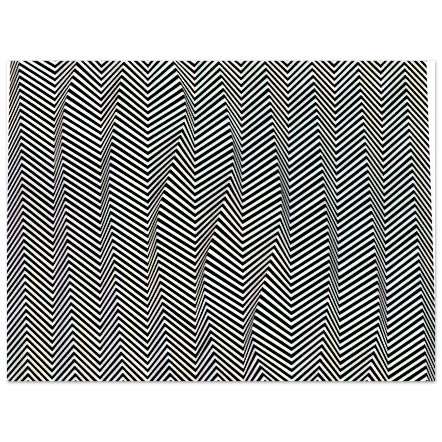 Bridget Riley - DESCENDING 1966  75x100 cm / 30x40inches Fine Art Poster