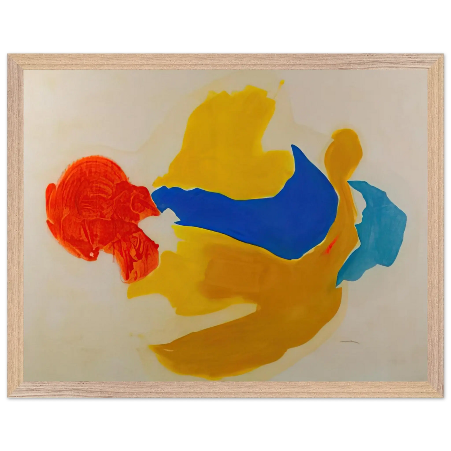 Helen Frankenthaler - Blue Jay - 1963  United States Wall art - 45x60 cm / 18x24 Inches - Fine Art Poster - -