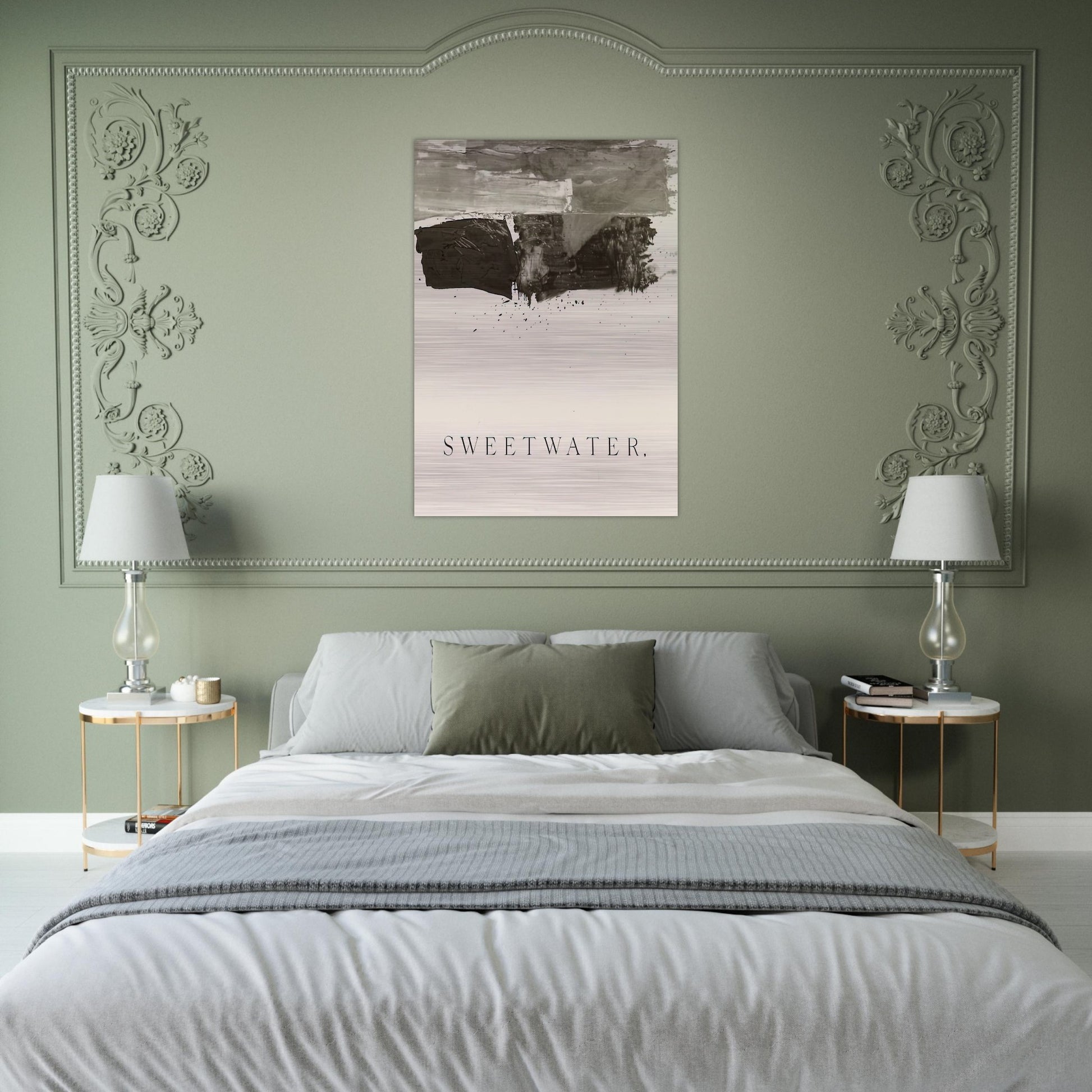 SWEETWATER 1959 - Edward Ruscha Brushed Aluminum Print - 70x100 cm / 28x40 inches | Edward Ruscha Aluminum Print | Edward Ruscha Prints