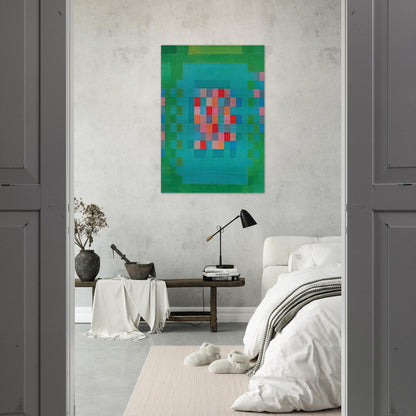Happy Island - 1965 - Johannes Itten Brushed Aluminum Print - 70x100 cm / 28x40 inches | Johannes Itten Aluminum Print | Johannes Itten Prints