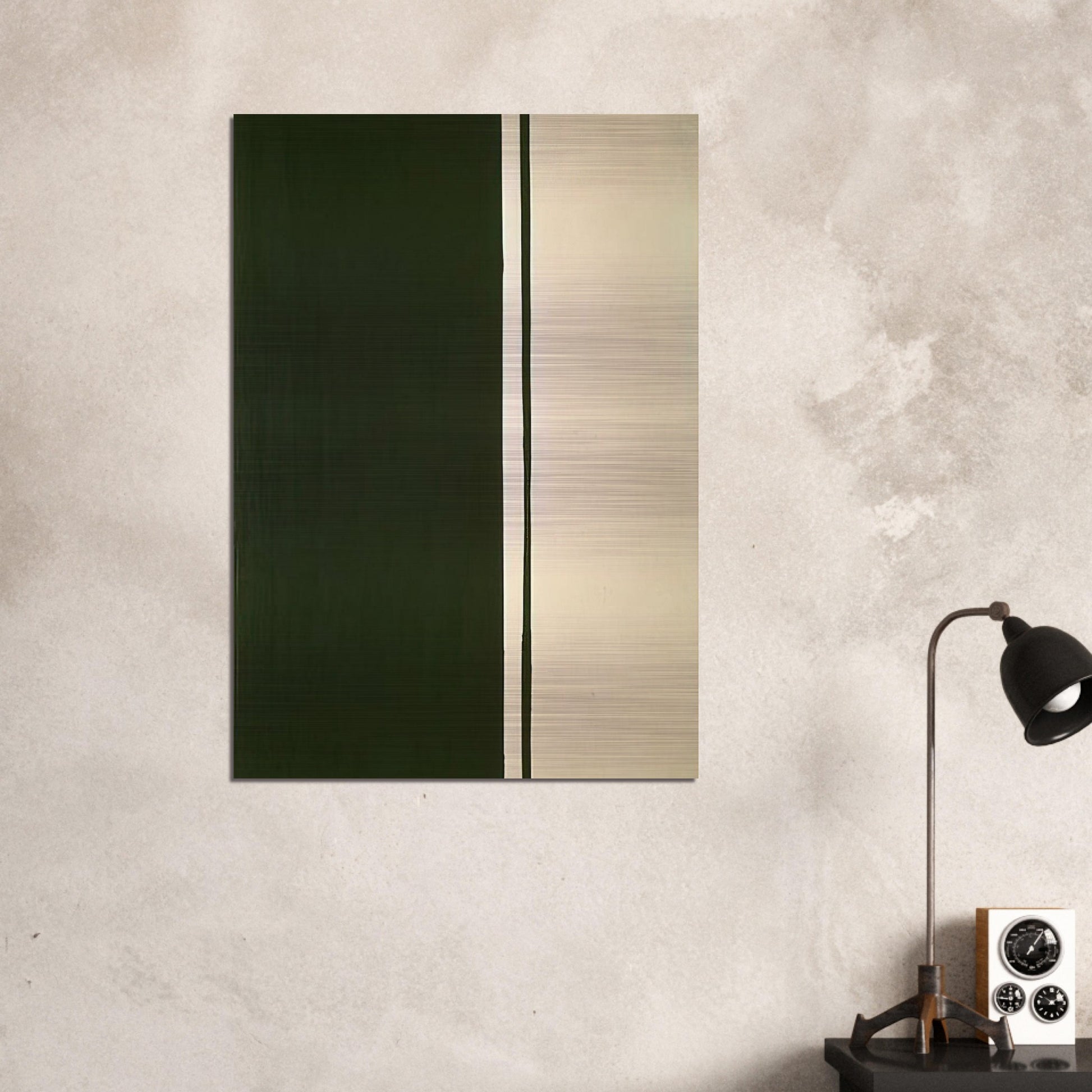 Black Fire I - Barnett Newman Brushed Aluminum Print - 70x100 cm / 28x40 inches | Barnett Newman Aluminum Print | Barnett Newman Prints
