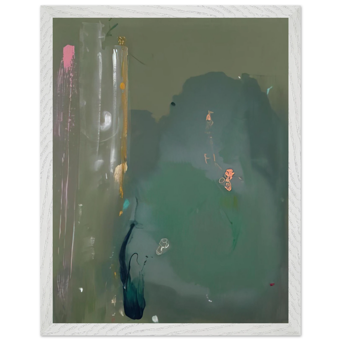 Helen Frankenthaler - CÃƒÆ’Ã‚Â´te d Argent - 1980 Wall art - 40x60 cm / 16x24 inches - Premium Wooden Framed Poster With Fine Art Paper-canvas - Wood frame