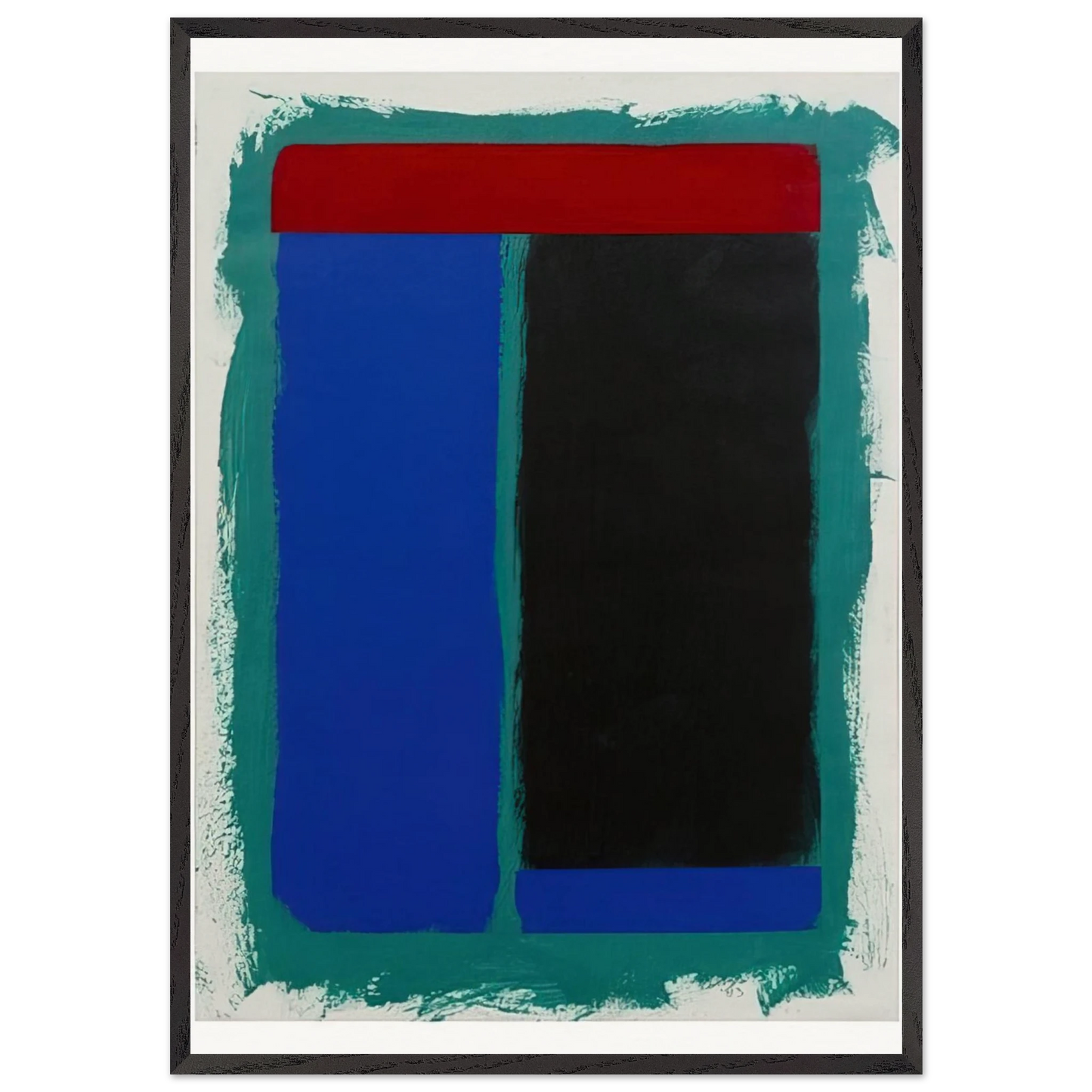 Two-Four - 1983 - Doug Ohlson 70x100 cm / 28x40 inches Framed Art Print – Black Wooden Frame