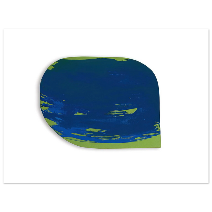 Blinky Palermo - BLAU AUF GR N 1965  75x100 cm / 30x40inches Fine Art Poster