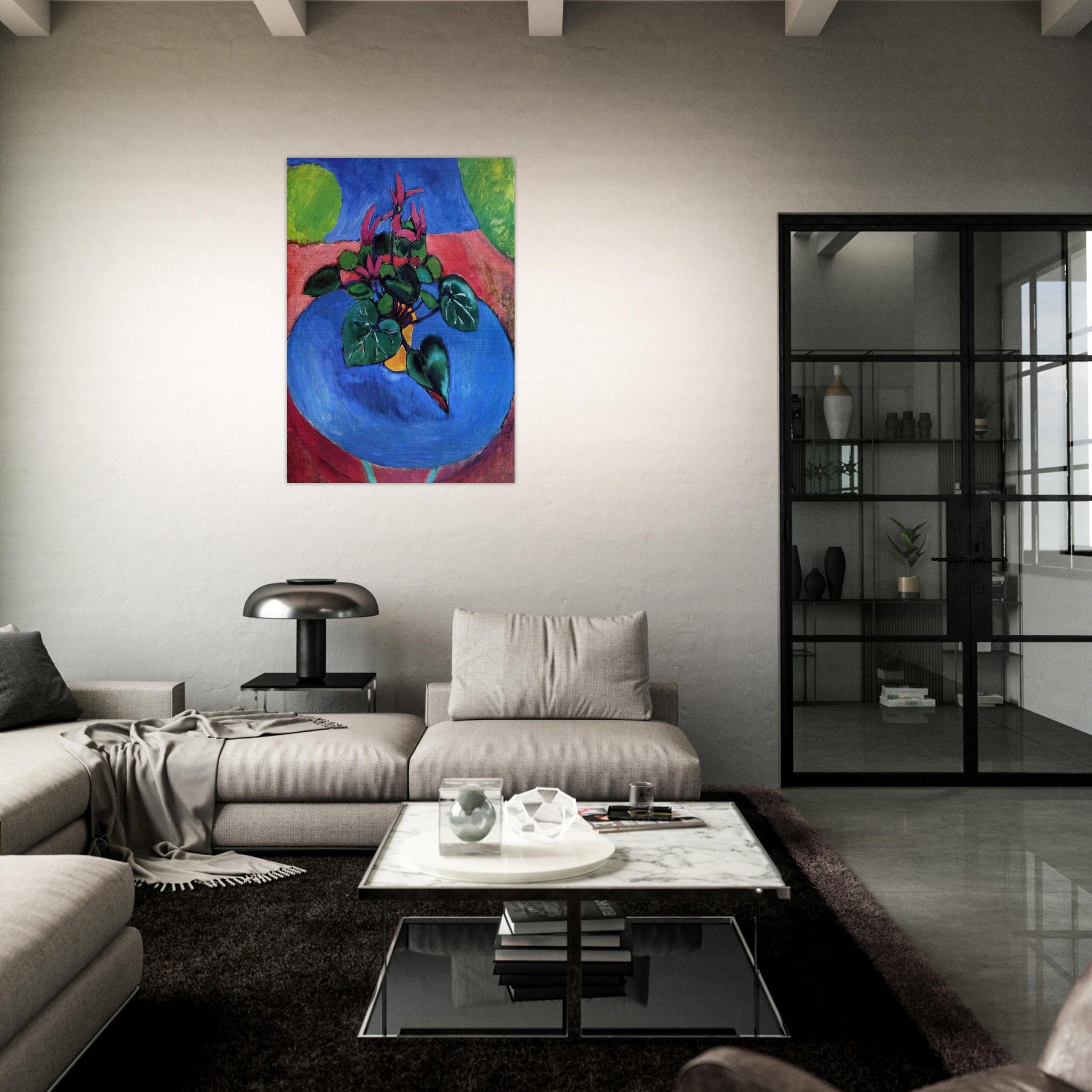 CYCLAMEN POURPRE 1912 - Henri Matisse Brushed Aluminum Print - 70x100 cm / 28x40 inches | Henri Matisse Aluminum Print | Henri Matisse Prints