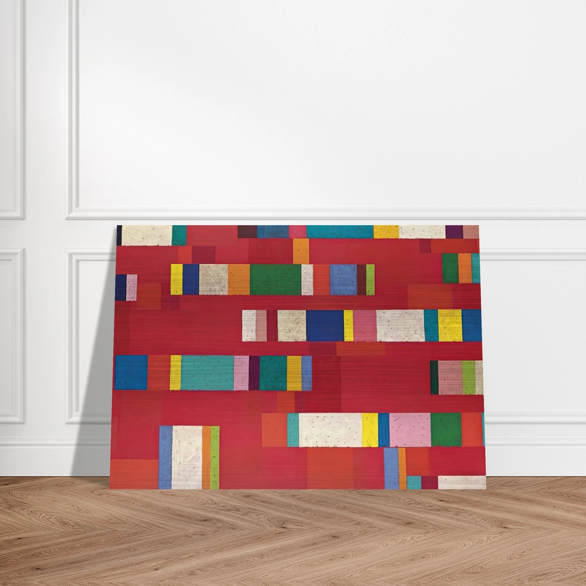Rosso Perugino - 1979 - Piero Dorazio Brushed Aluminum Print - 70x100 cm / 28x40 inches | Piero Dorazio Aluminum Print | Piero Dorazio Prints