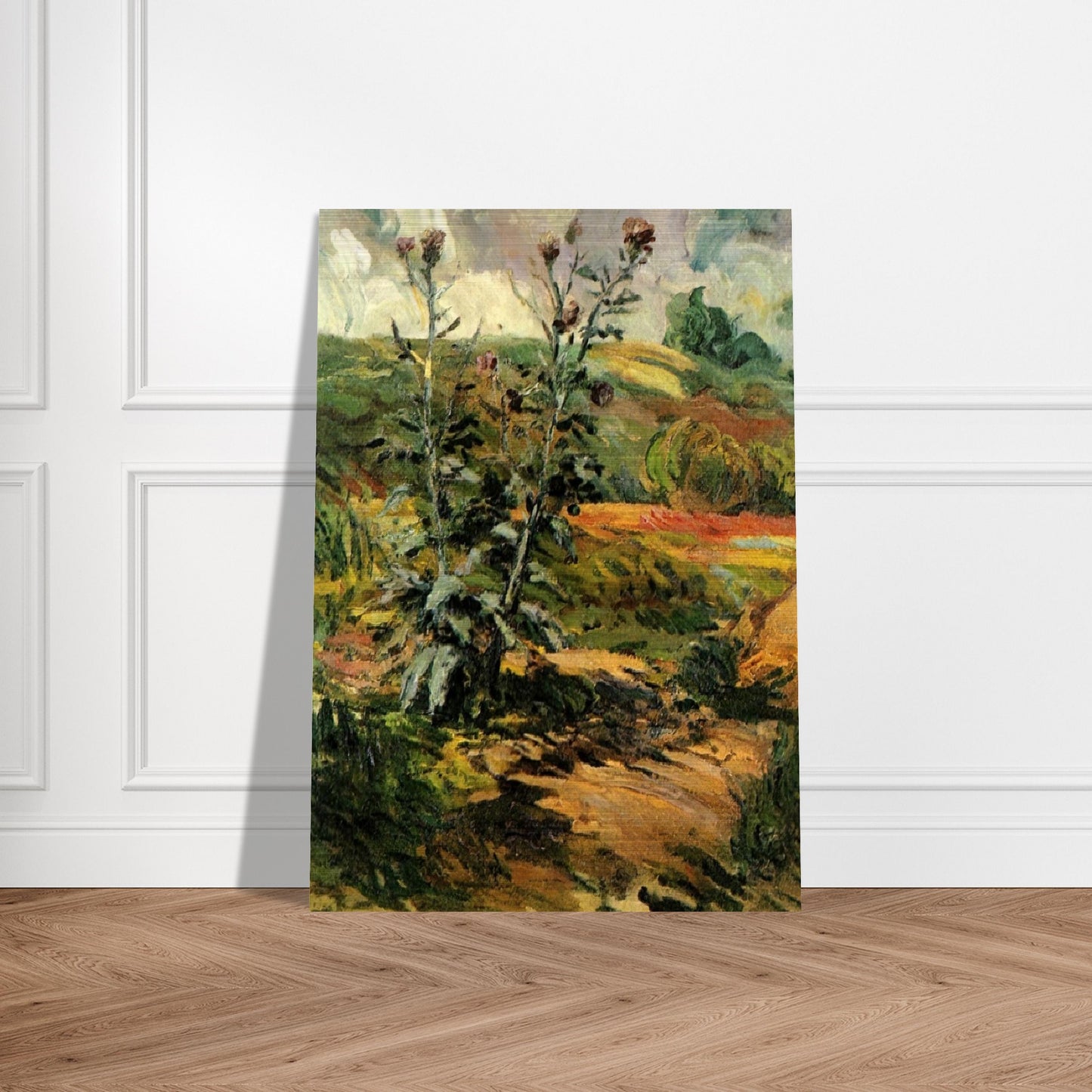 Two Thistles - Vincent van Gogh Brushed Aluminum Print - 70x100 cm / 28x40 inches | Vincent van Gogh Aluminum Print | Vincent van Gogh Prints
