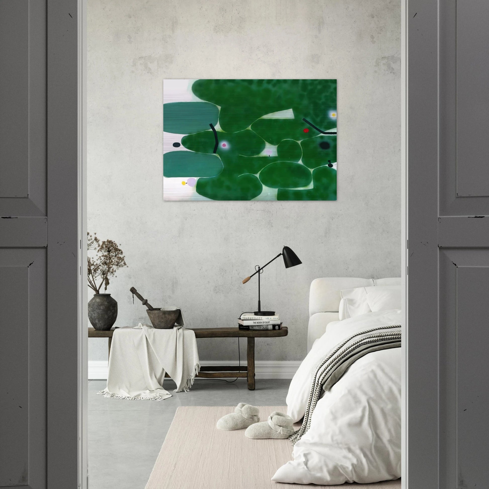 The Green Earth - 1980 - Victor Pasmore Brushed Aluminum Print - 70x100 cm / 28x40 inches | Victor Pasmore Aluminum Print | Victor Pasmore Prints
