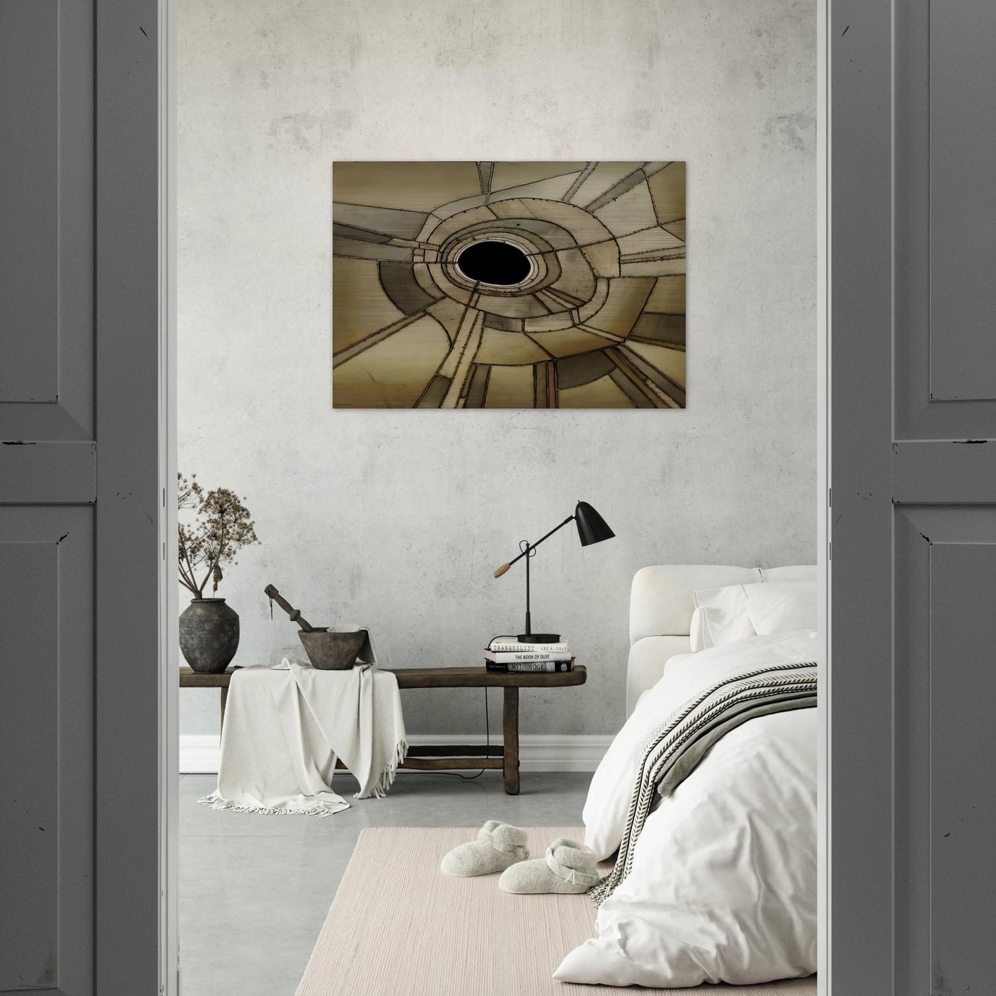 UNTITLED 1959 - Lee Bontecou Brushed Aluminum Print - 70x100 cm / 28x40 inches | Lee Bontecou Aluminum Print | Lee Bontecou Prints